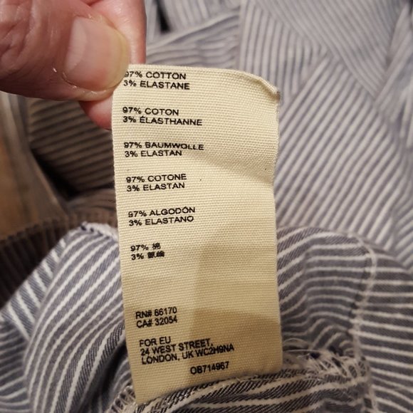 Free People Railroad Stripe Skinny Jeans Size 28 - Picture 13 of 13